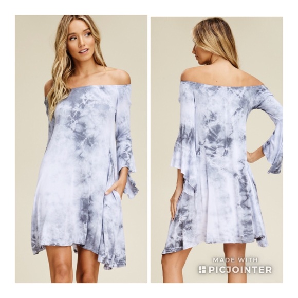 Dresses & Skirts - Off the shoulder Tie Dye Dress
